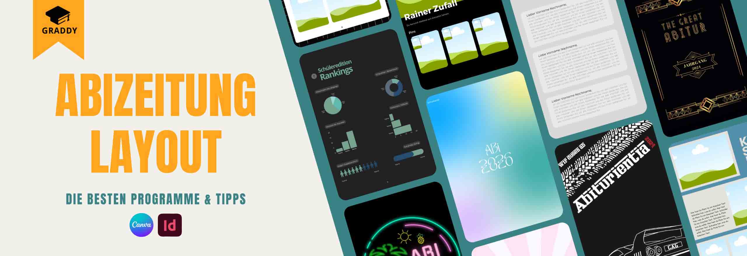 Abizeitung Layout gestalten