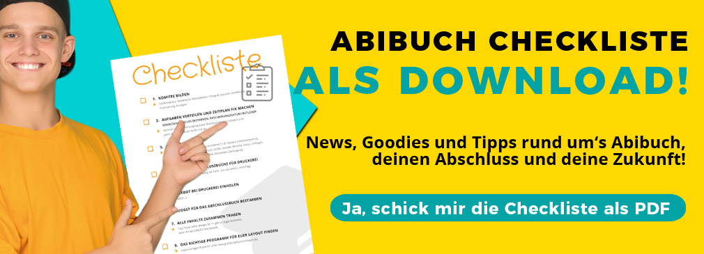 Checkliste fürs Abibuch