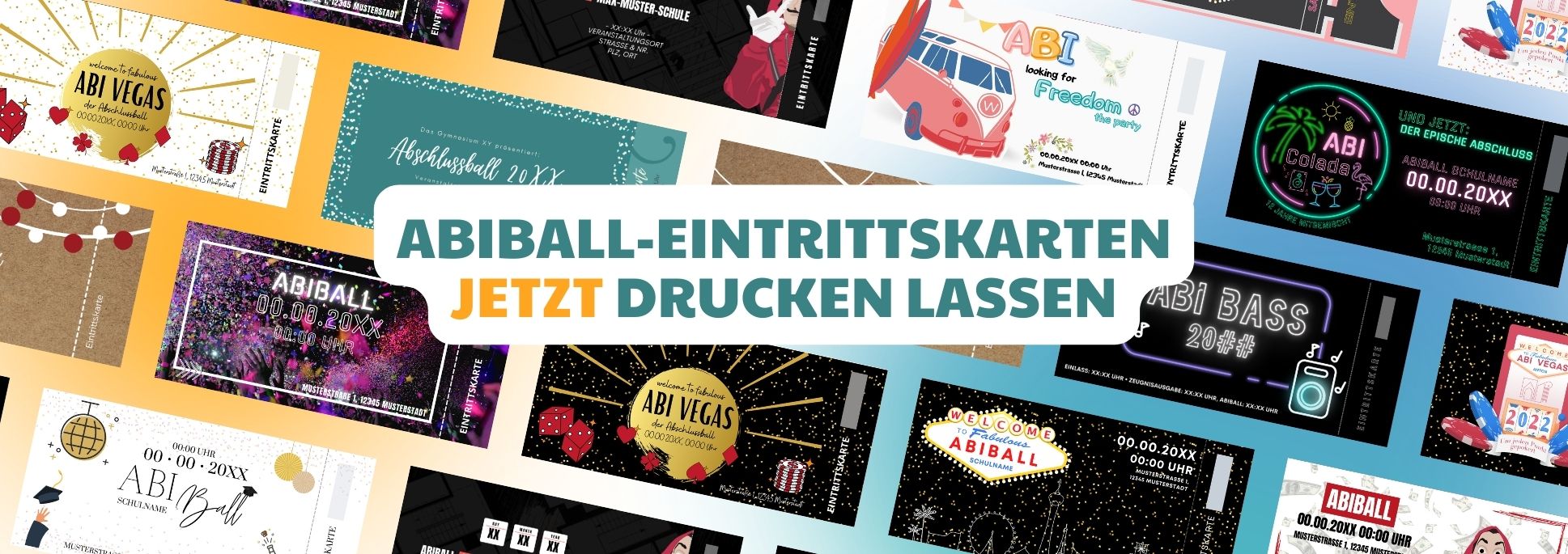 Einladungen zum Abiball: Karten und Flyer