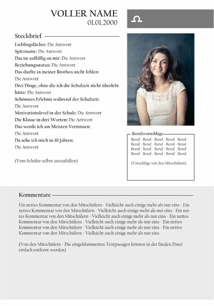 Indesign 1 Abizeitung Beispiel Seite 1