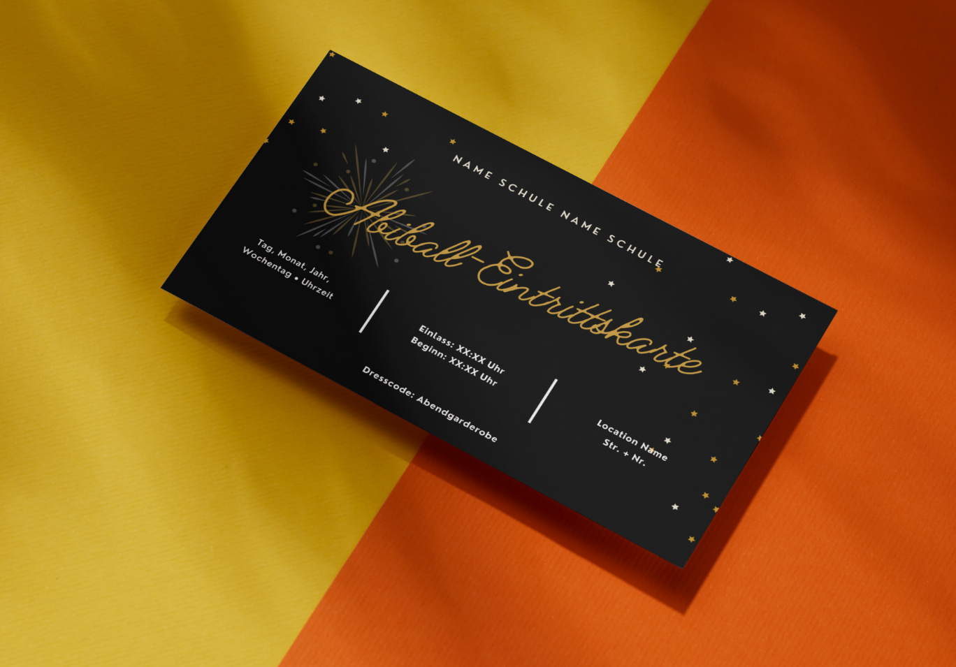 Abiball-Eintrittskarte