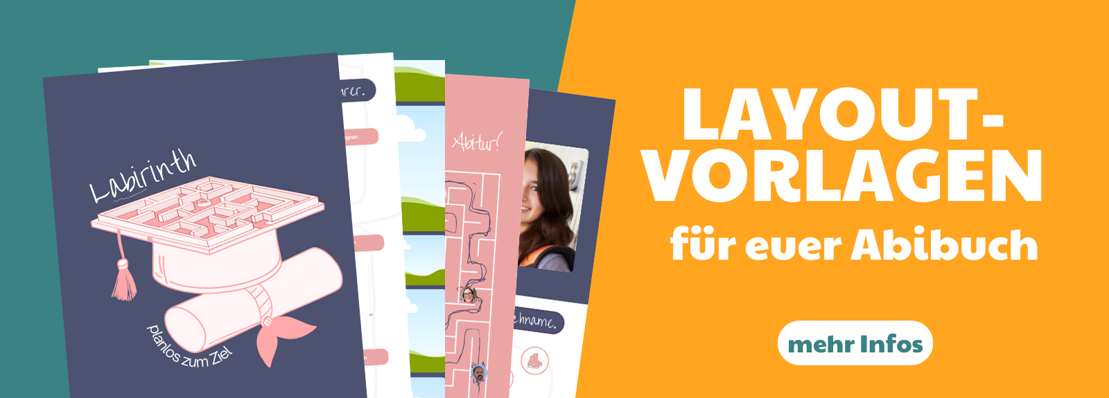 Info zu Abizeitung Designvorlagen